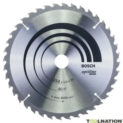 Bosch Bleu Accessoires 2608640438 Lame Optiline 254x30x2 40T