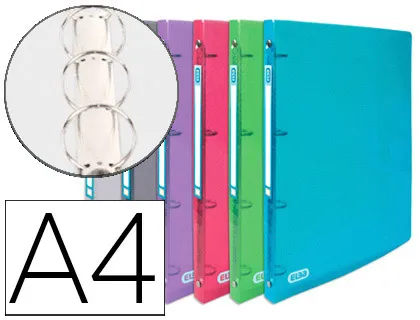 CLASSEUR HAWAI A4 DOS 30MM INCOLORE