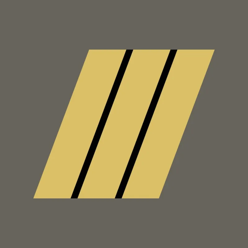 Grade militaire haute visibilité jaune Sergent-chef / Maréchal des ...
