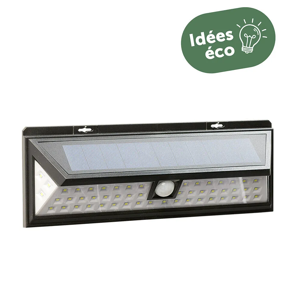 Lampe panneau solaire détecteur de mouvement 54 LED