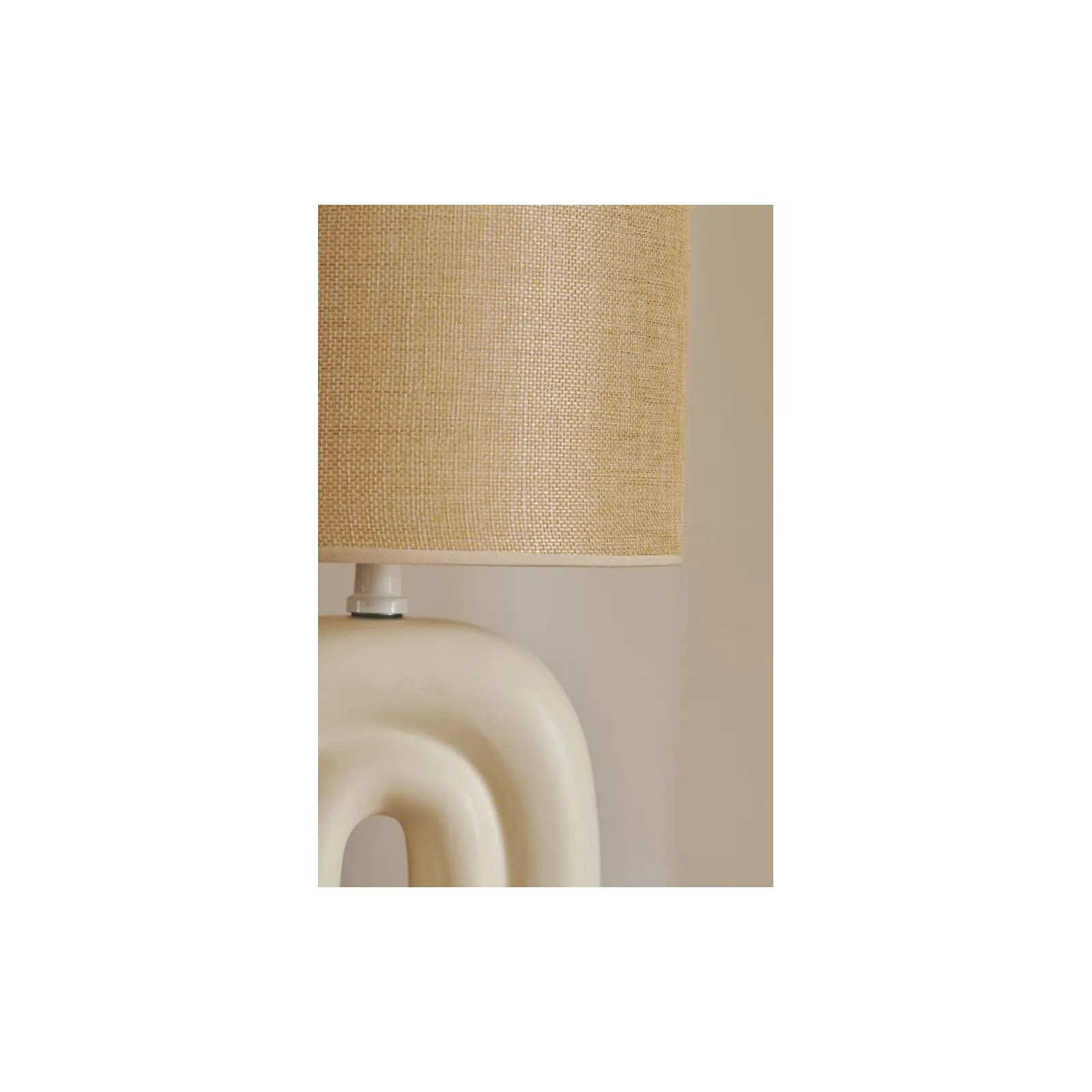 Nordlux Haze Lampe De Table Composite Beige | Convient pour 1x E27