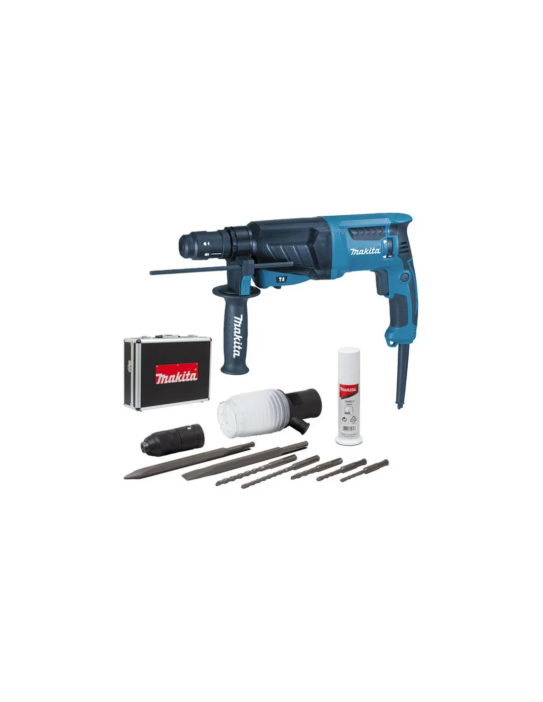 PERFORATEUR BURINEUR SDS+ 2,4J 800W+ACCESSOIRES MAKITA HR2630TX4