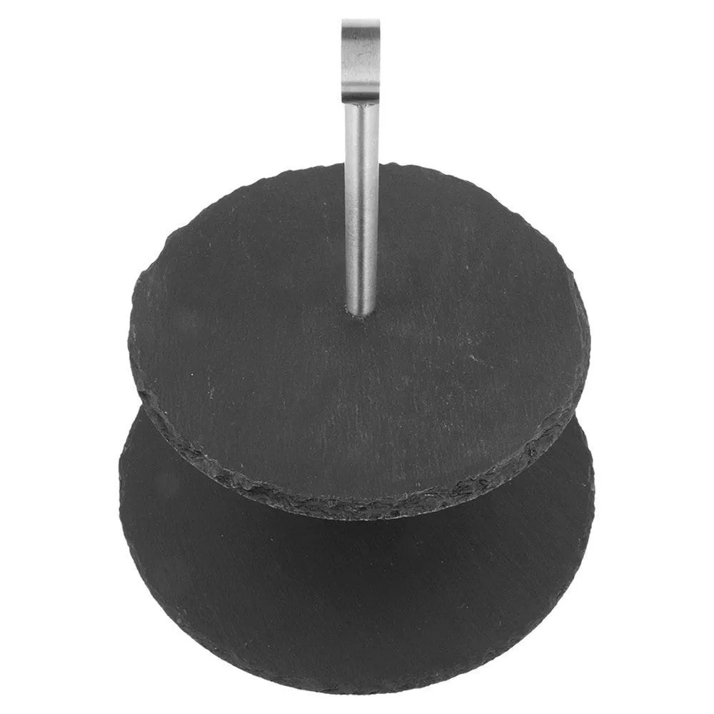 Serviteur 2 étages en ardoise 25x25x26,5cm - par 2